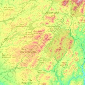 Hamilton County topographic map, elevation, terrain