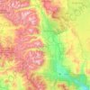 Chaffee County topographic map, elevation, terrain
