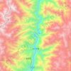 大兴地镇 topographic map, elevation, terrain