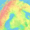 Finlandia topographic map, elevation, terrain