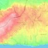 Ungasan topographic map, elevation, terrain