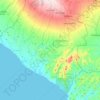 Diriamba topographic map, elevation, terrain