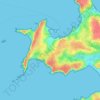 Camaret-sur-Mer topographic map, elevation, terrain
