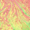 Pu'er City topographic map, elevation, terrain