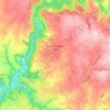 Comps-la-Grand-Ville topographic map, elevation, terrain