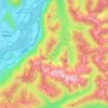 Area D (Popkum/Bridal Falls/Wahleach) topographic map, elevation, terrain