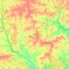 Fairfield County topographic map, elevation, terrain
