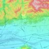 Iwade topographic map, elevation, terrain