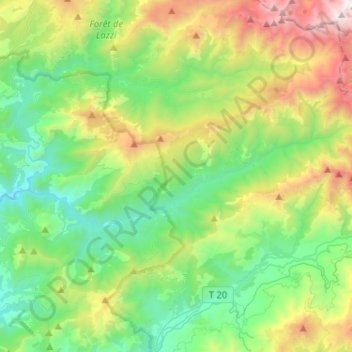 20121 topographic map, elevation, terrain