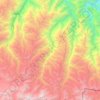 Quiaca topographic map, elevation, terrain