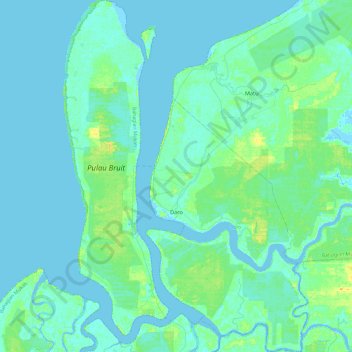 Daro topographic map, elevation, terrain