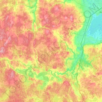 Сара topographic map, elevation, terrain