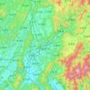 Namwon-si topographic map, elevation, terrain