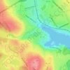 Chocolate Lake topographic map, elevation, terrain