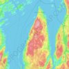 Nesodden topographic map, elevation, terrain