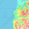 Tirúa topographic map, elevation, terrain