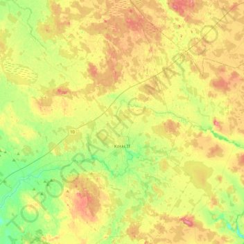 Koski Tl topographic map, elevation, terrain
