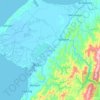 Beaufort topographic map, elevation, terrain