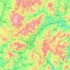 新罗区 topographic map, elevation, terrain