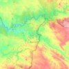 Barrancos topographic map, elevation, terrain