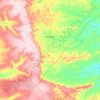 Parambu topographic map, elevation, terrain