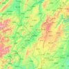 Songtao Miao Autonomous County topographic map, elevation, terrain