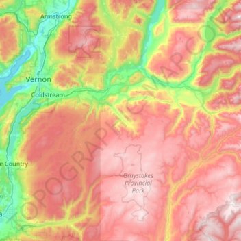 Area D (Trinity/West Creighton) topographic map, elevation, terrain
