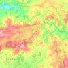 Glomel topographic map, elevation, terrain