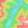 Лес topographic map, elevation, terrain