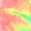 Lincoln County topographic map, elevation, terrain