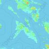 Masbate topographic map, elevation, terrain