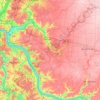 Comté de Clermont topographic map, elevation, terrain