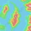 East Redonda Island topographic map, elevation, terrain