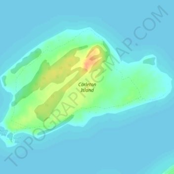 Carleton Island topographic map, elevation, terrain