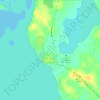 La Loche topographic map, elevation, terrain