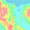 Pomata topographic map, elevation, terrain