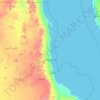 Port Sudan topographic map, elevation, terrain