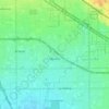 Cerritos topographic map, elevation, terrain