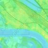 Ensen topographic map, elevation, terrain