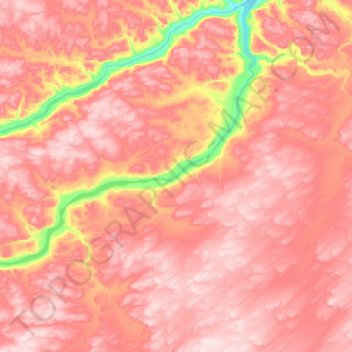 Rivière du Gué topographic map, elevation, terrain