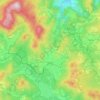 Volary topographic map, elevation, terrain