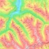 Brandberg topographic map, elevation, terrain