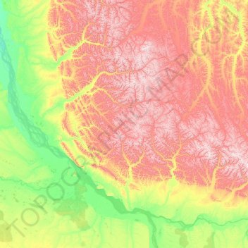 Кобяйский улус topographic map, elevation, terrain