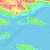 Grad Trogir topographic map, elevation, terrain
