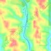 Corning topographic map, elevation, terrain