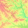 Newberry County topographic map, elevation, terrain