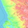 Bengo Province topographic map, elevation, terrain