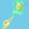 Pagan Island topographic map, elevation, terrain