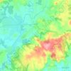Plouray topographic map, elevation, terrain