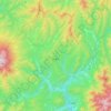 木曽町 topographic map, elevation, terrain
